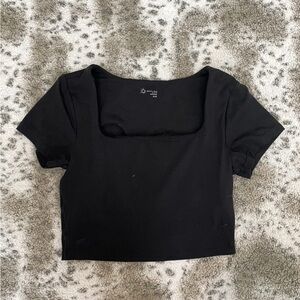 Aerie cropped short sleeve top